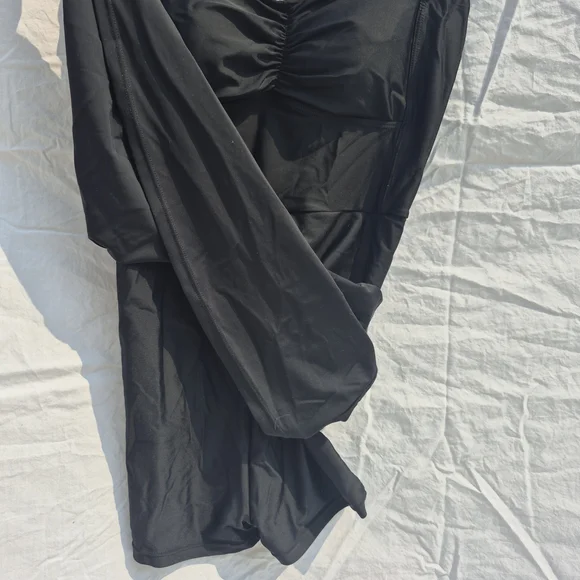 Black Comfortable Swim Dress - Picture 3 of 3